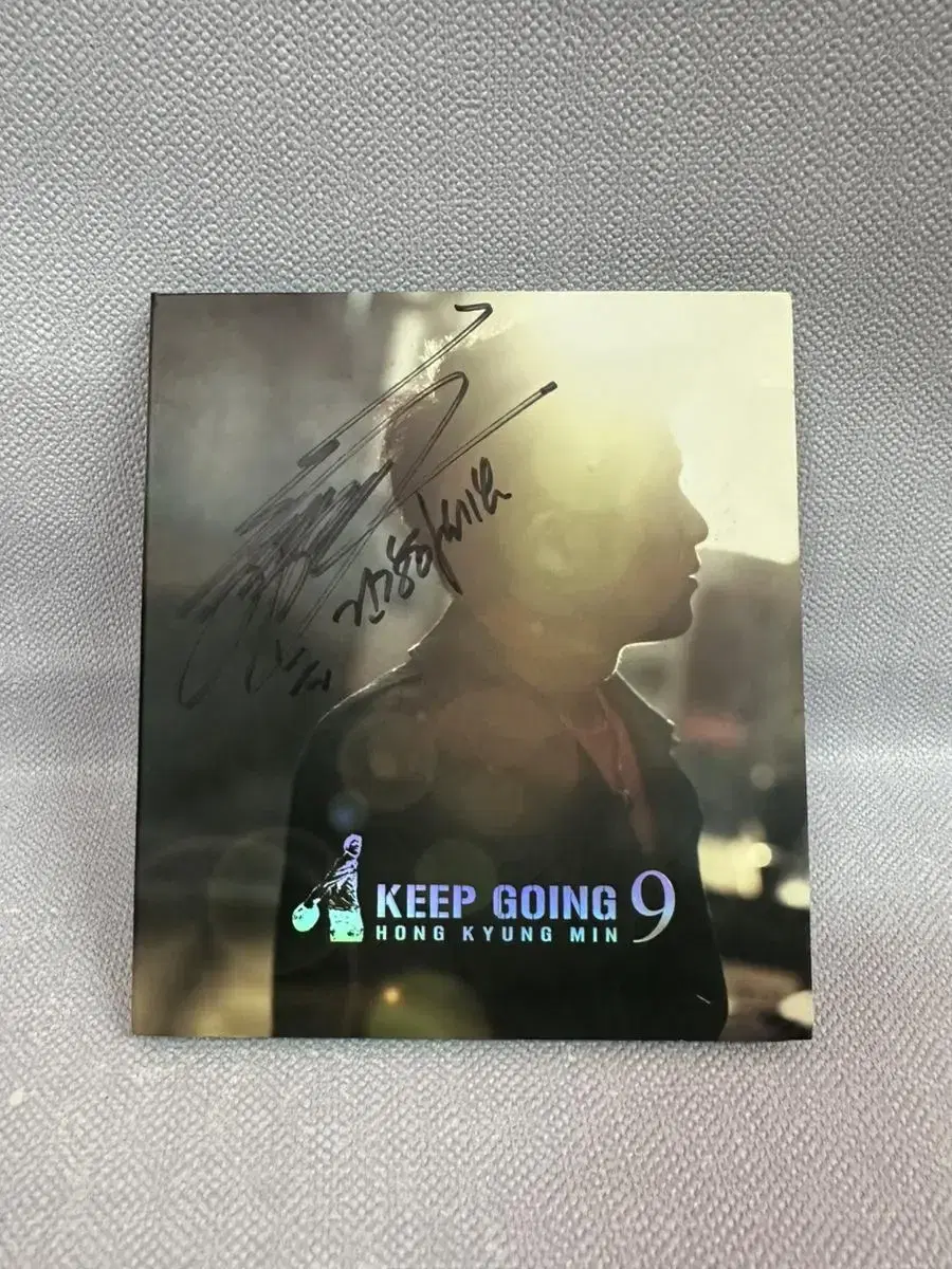 친필싸인 CD 홍경민 9집 - Keep Going